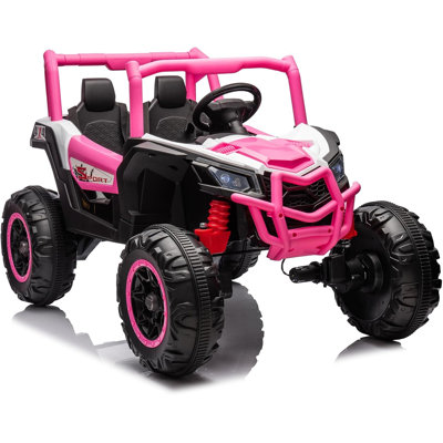 Camion pour enfants 2 places 24V 24V, voiture électrique 4RM / 2RM avec télécommande, moteurs 4 x 35W, suspension, lumière DEL