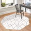 Tapis contemporain Eshin couleur acier-474309420