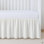 Jupe de lit de bébé ivoire à volants, 100% coton naturel, jupe de lit de bébé pour lit de bébé, douce et durable, compatible avec les lits de bébé standard