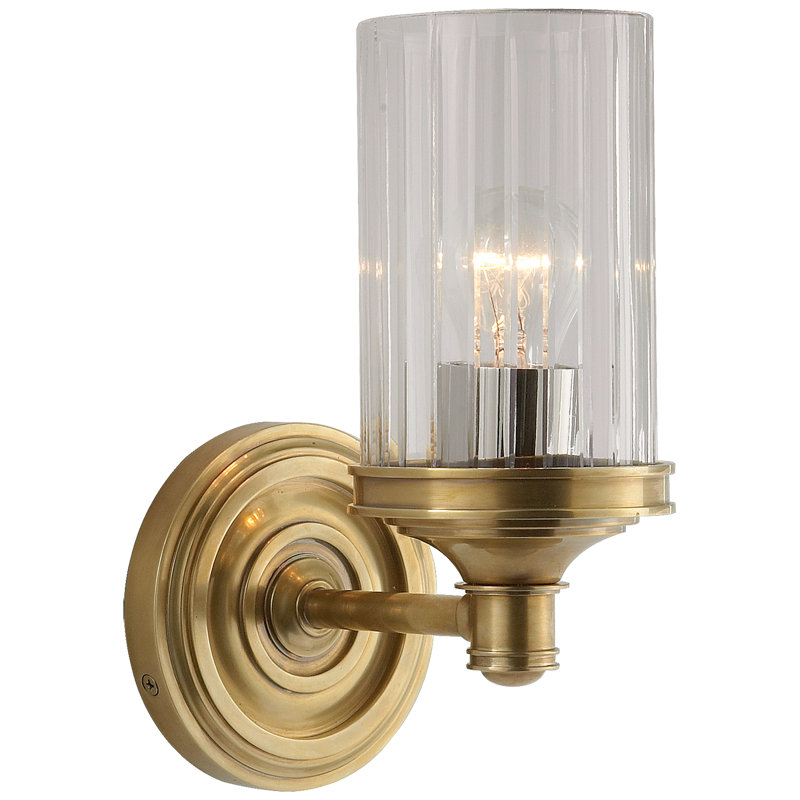 Alexa Hampton Ava Single Sconce, Polished Nickel