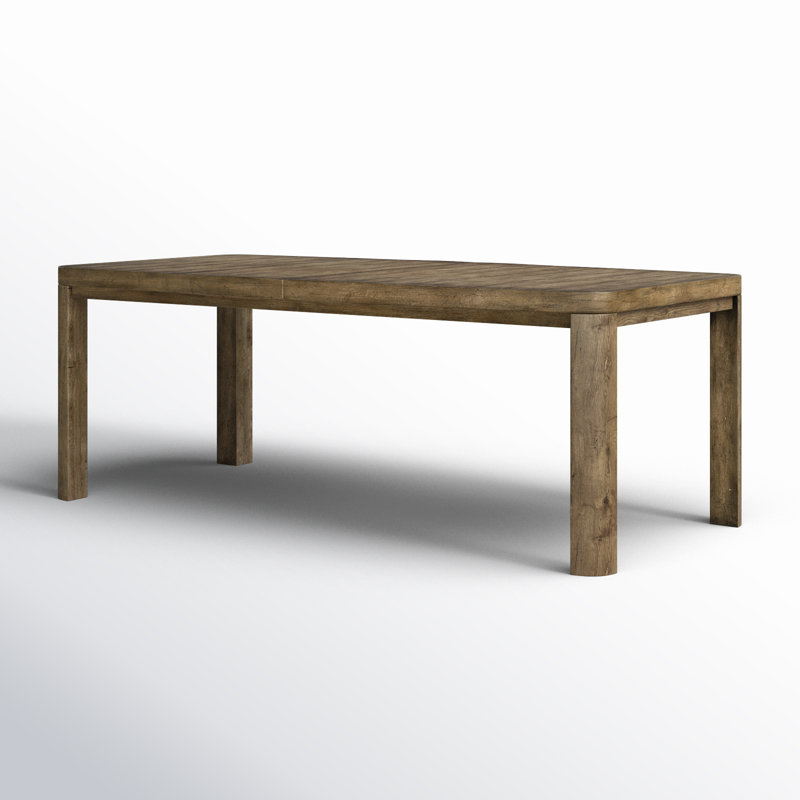 Surfrider Solid Wood Dining Table, Brown