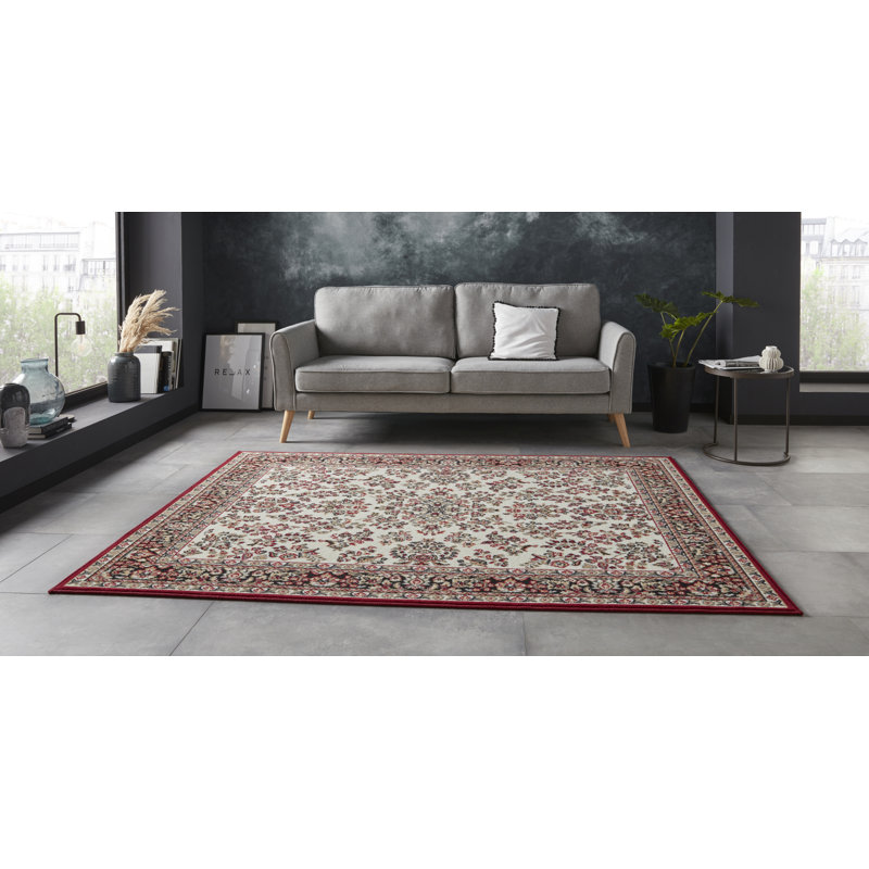 Zabul Tufted Red/Beige/Pink Rug, Rectangle 160 x 220cm