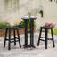 Ensemble de 4 tabourets de bar 29 po avec siège et repose-pieds courbés 29 po pour l'extérieur noir-1597529291-1597529286