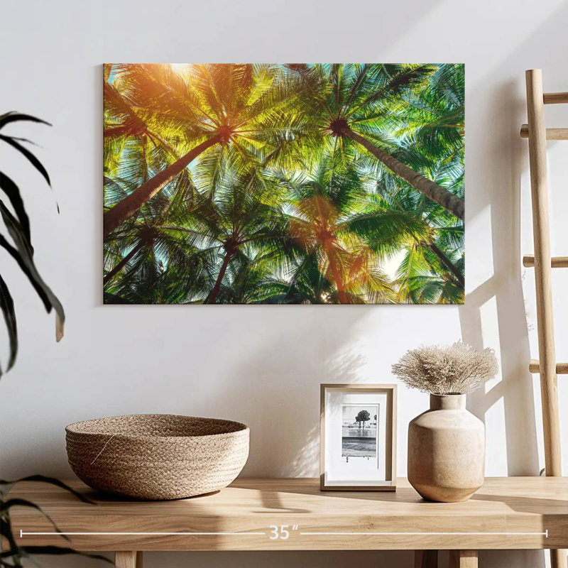 Harnek Sunrays Coconut Trees, 16" H x 24" W