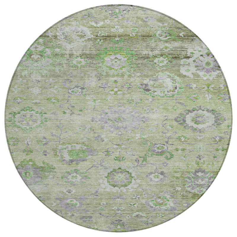 Tapis d'intérieur rond 8 po Mint