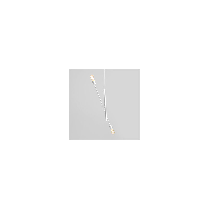 Allegra 2 - Light White Unique/Statement Pendant, White