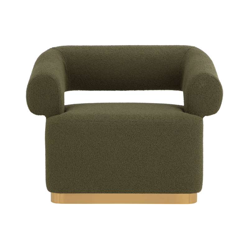 AGGIE SWIVEL LOUNGE CHAIR - COPENHAGEN OLIVE, Polyester vert