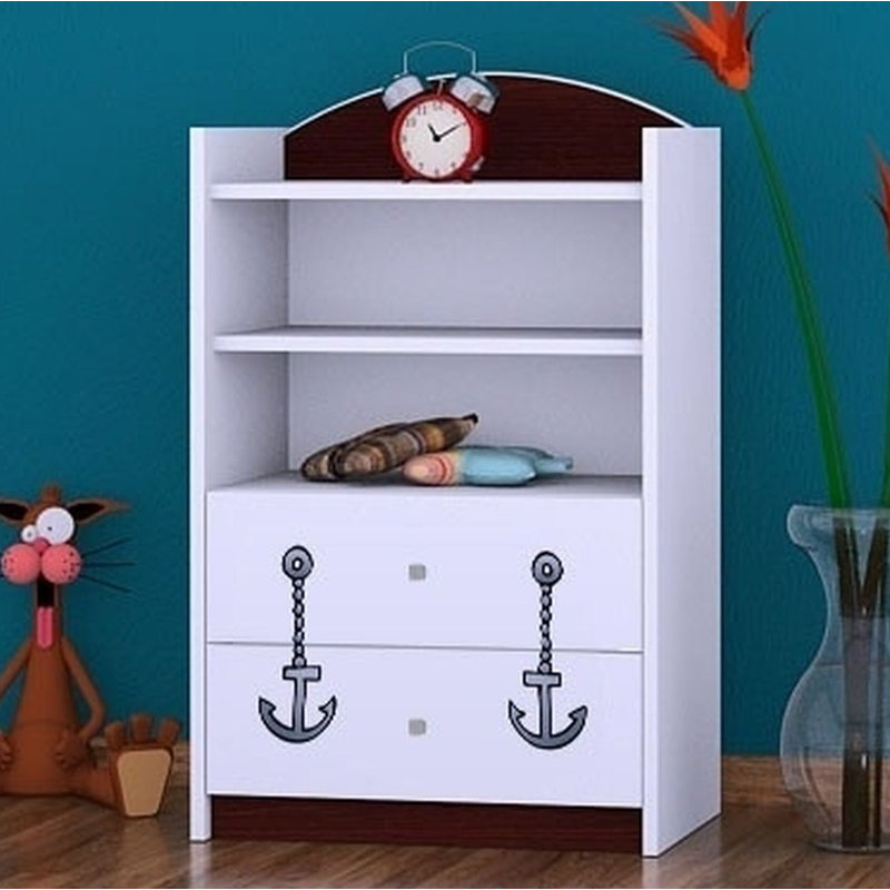Keira 96cm H X 60cm W Kids Cube, Wenge