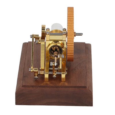 Moteur Stirling à vitesse réglable en acier inoxydable avec bouteille d'alcool