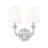 Ain 2 Light Wall Sconce in Brushed Nickel-1846633965