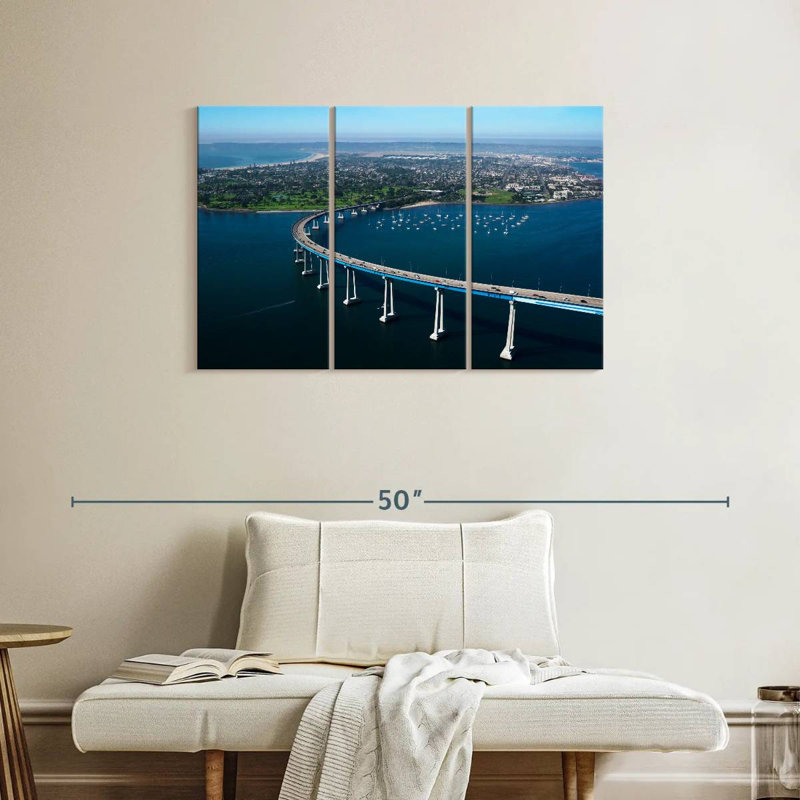 Lilie Coronado Bay Bridge Curve, H 24 po x l 38 po