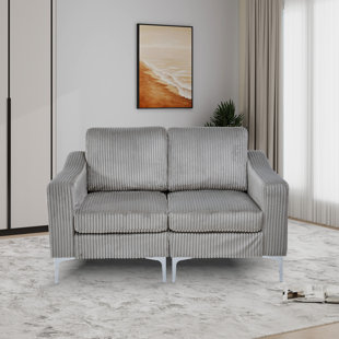 57.85" W Upholstered Modular Loveseat