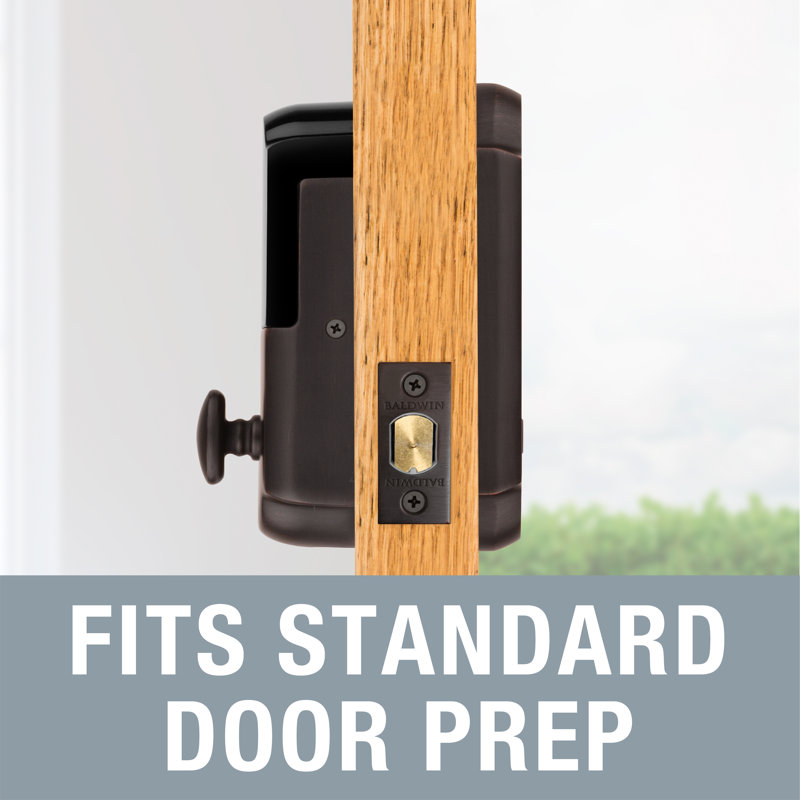 Single Cylinder Smart Deadbolt Z-Wave Technology, Venetian Bronze