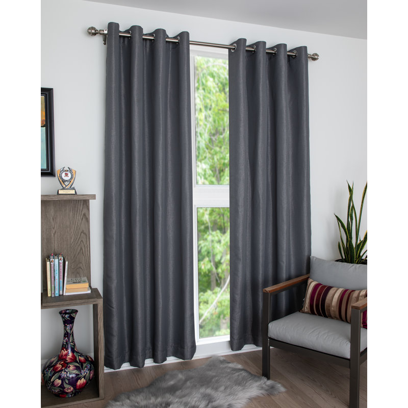Paire de rideaux obscurcissant Tabarez, Gris