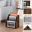 Porte-revues, porte-revues à 3 niveaux, panier de rangement pour magazines, bac de rangement pour magazines, livres, journaux, tablettes