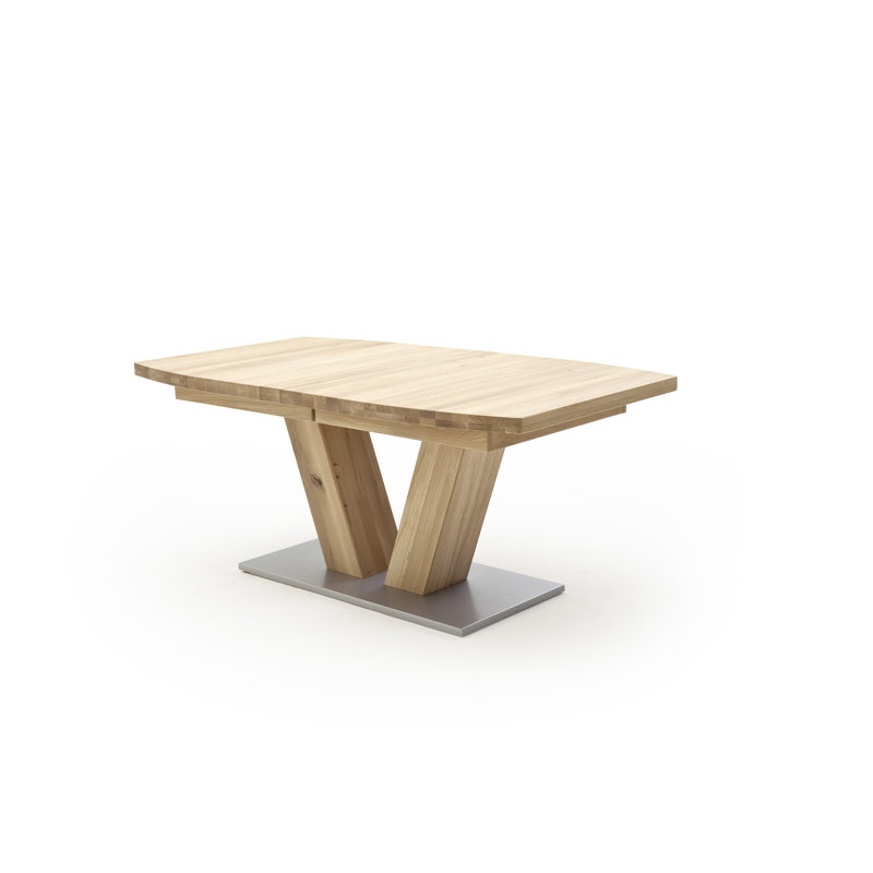 Demarco Oak Solid Wood Dining Table, Oak bianco, 78cm H x 140cm W x 90cm D