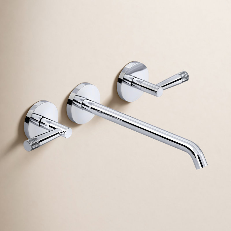 Terrell 2 Handle Roman Tub Faucet, Polished Chrome