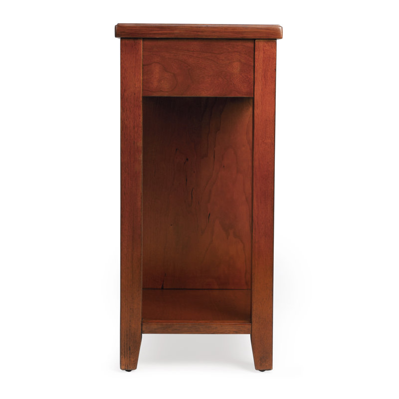 Kelton 4 Drawer Side Table, Ash Burl