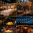100FT Solar String Lights Outdoor Waterproof with Remote & Timer