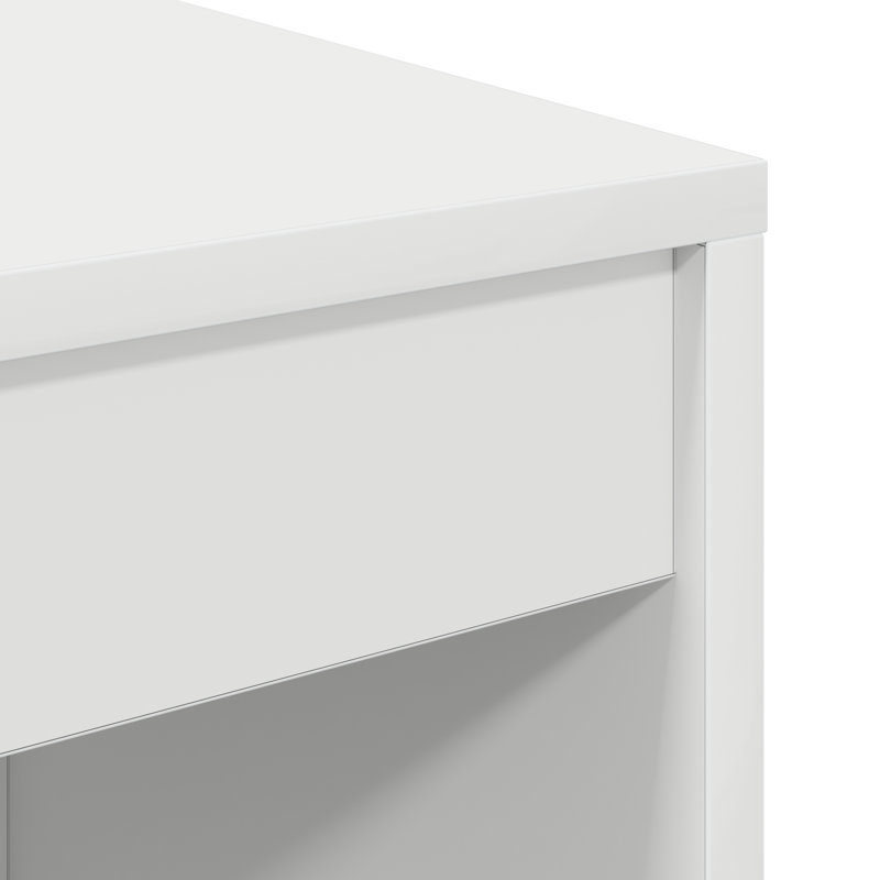 Writing Desk Particle Board, 76cm H x 100cm W x 40cm D, White