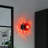 Celinda Elegant Wall Lamp, Red & Black, 5.9 x 7.1 x 5.9 inches | Durable Metal Body, Glass Cap | E27 Socket, Max 40W (Bulb Not Included) | IP20 Rated, Perfect for Living Rooms & Bedrooms, Stylish Home Lighting Solution-116324647