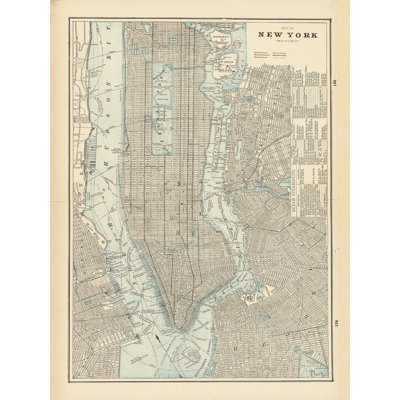 " New York City Map " by Wild Apple Portfolio