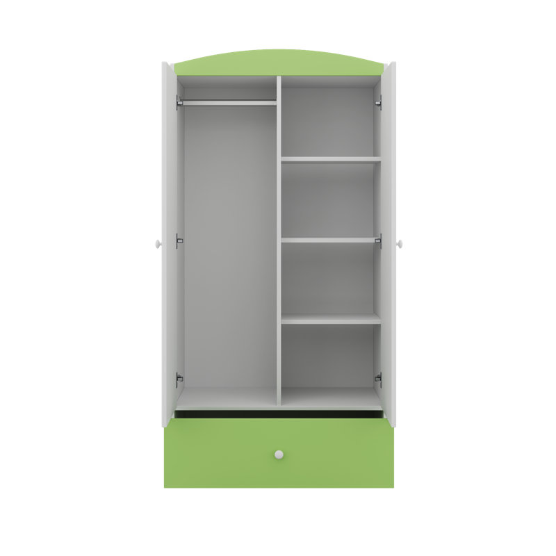 Cicero 2 Door Wardrobe, Lime Green