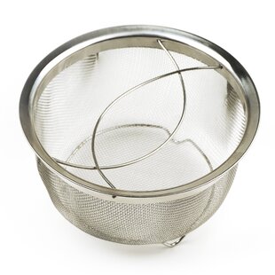 Prime Cook 3'' Depth S/S Steamer Insert/Basket with 24cm/28cm Diameter - 11.02'' x 3