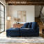 Chaise longue modulable rembourrée en fausse fourrure de lapin en flanelle avec accoudoirs et coussins décoratifs-1305676649-1308474895