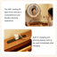 Ensemble de meuble-lavabo compact Mid-Century en bois d'hévéa massif avec miroir à DEL et tabouret de rangement