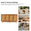 Chartier 145CM Wide Sideboard With Adjustable Shelves-896626819