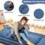 Matelas de sol japonais pliable et confortable - Lit futon pour lit simple Tatami, bleu marine-125156604-125156601