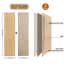 Panneaux muraux flexibles 3D 94,5 po x 11,8 po pour lattes intérieures en chêne blanc huilé (paquet de 2 / 15,5 pieds carrés)-126711064