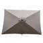 Parasol imperméable d'extérieur 6 x 9 pi avec manivelle et bouton poussoir inclinable sans rabat pour le jardin-798490511