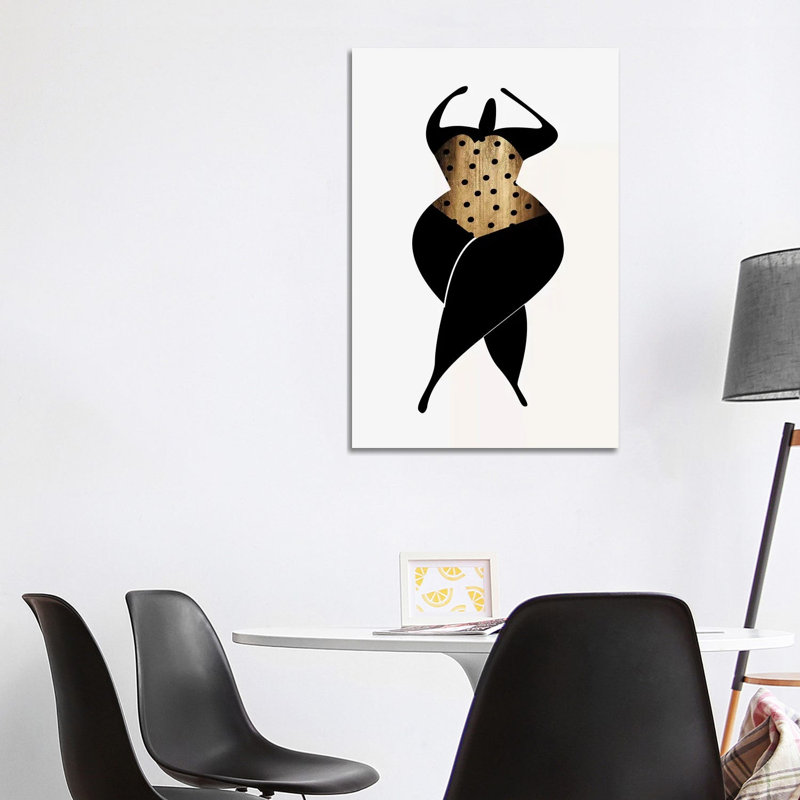 Dancing In The Sun - Black by Kubistika - Print on Canvas, Wrapped Canvas, 101.6cm H x 66.04cm W x 3.81cm D