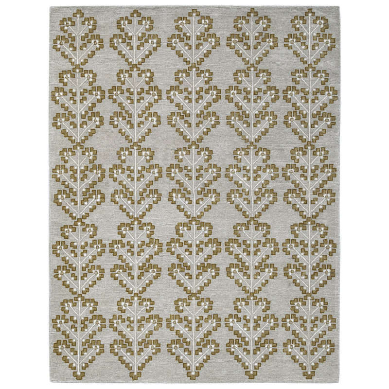 Tapis vert / jaune Verdant, Rectangle 7 pi 6 po x 9 pi 6 po
