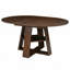 Table de salle à manger extensible Modern 43 "à 59", guéridon rond à ovale avec rallonge papillon intégrée et base de rangement, 4 à 6 places, noyer-1137117322