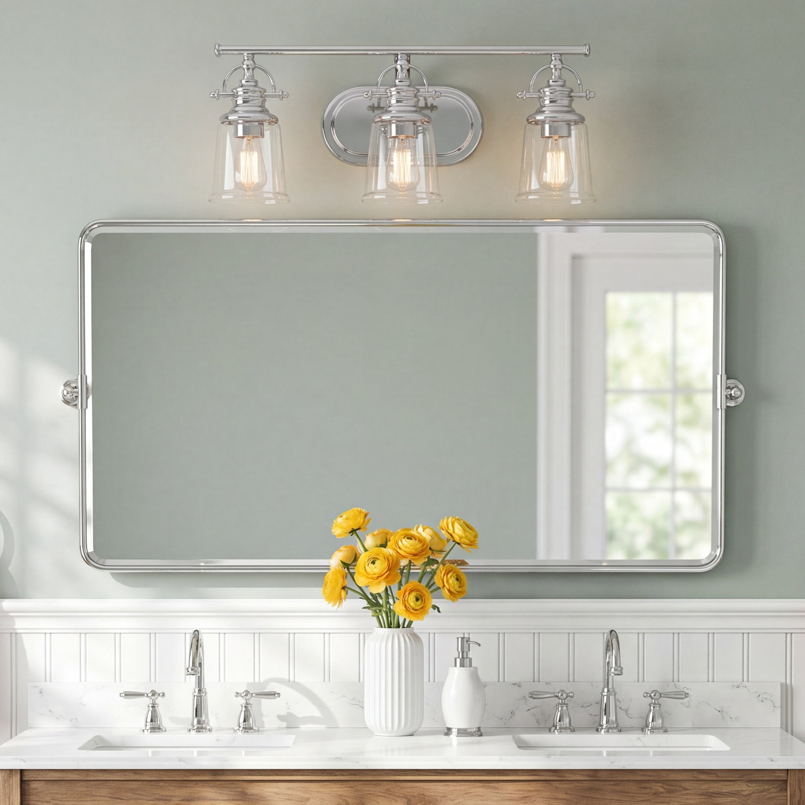 3-Light Dimmable Vanity Light