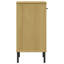 17 Stories Console Cabinet With Metal Legs Solid Wood Pine "OSLO"-1853533021