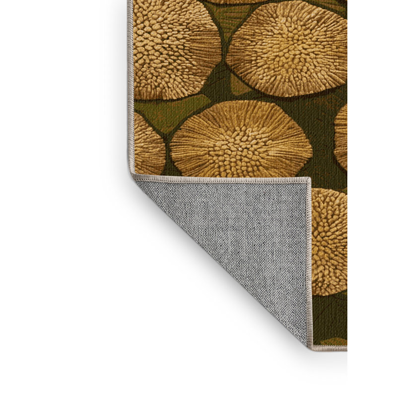 Washable Breadfruit Fruits Area Rug, Rectangle 8' x 12'