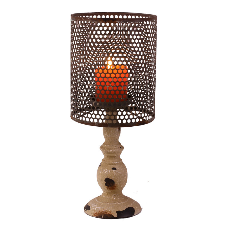 Nostalgia 14'' H Metal Tabletop Candlestick