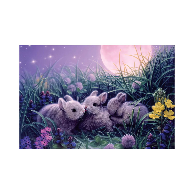 Moon Babies by Kirk Reinert - Wrapped Canvas Print, 20.32 cm H x 30.48 cm W