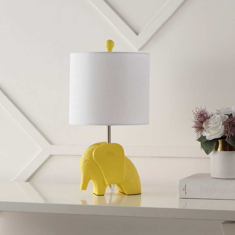 Alayn Resin Novelty Lamp, Yellow