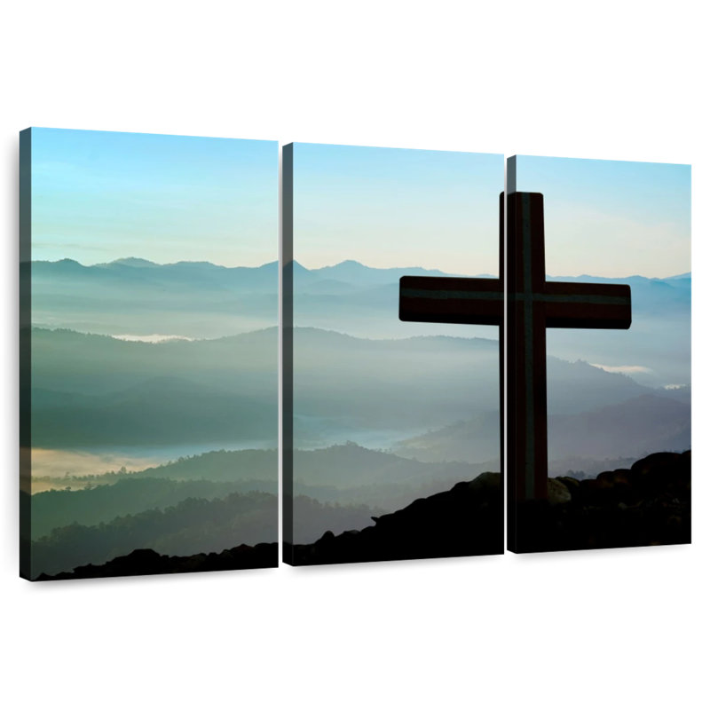 Adella Mountain Cross, 32" H x 50" W