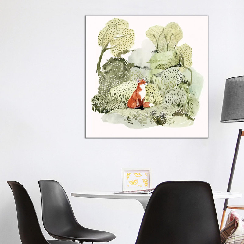 Fox Glen I by Victoria Borges - Wrapped Canvas Print, 93.98 cm H x 93.98 cm W