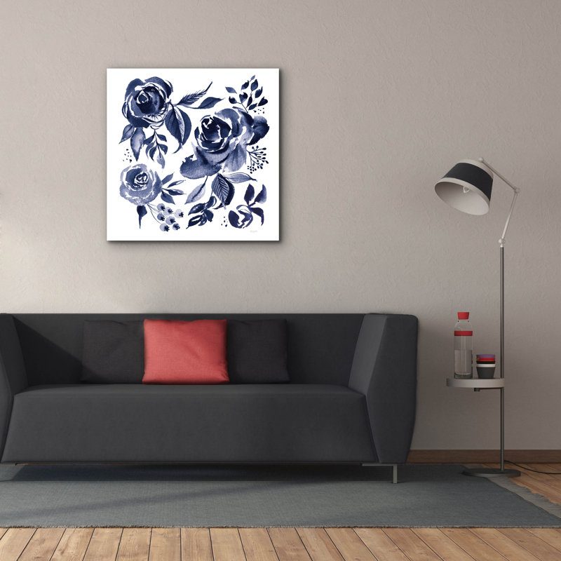 Art mural sur toile Epic Graffiti «Delft Delight 4 Db No Words» par Kristy riz, H 37 po x l 37 po x P 1,5 po