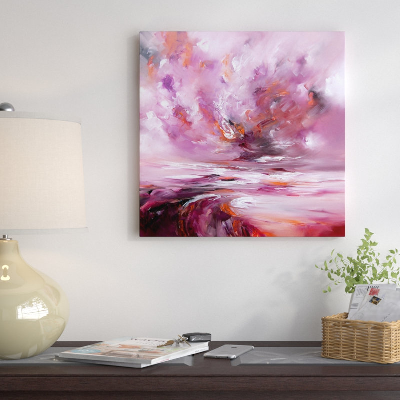 «Eernal», reproduction d'art sur toile tendue, H 18 po x l 18 po x P 1,5 po, Toile encadrée noire, Pas de tapis