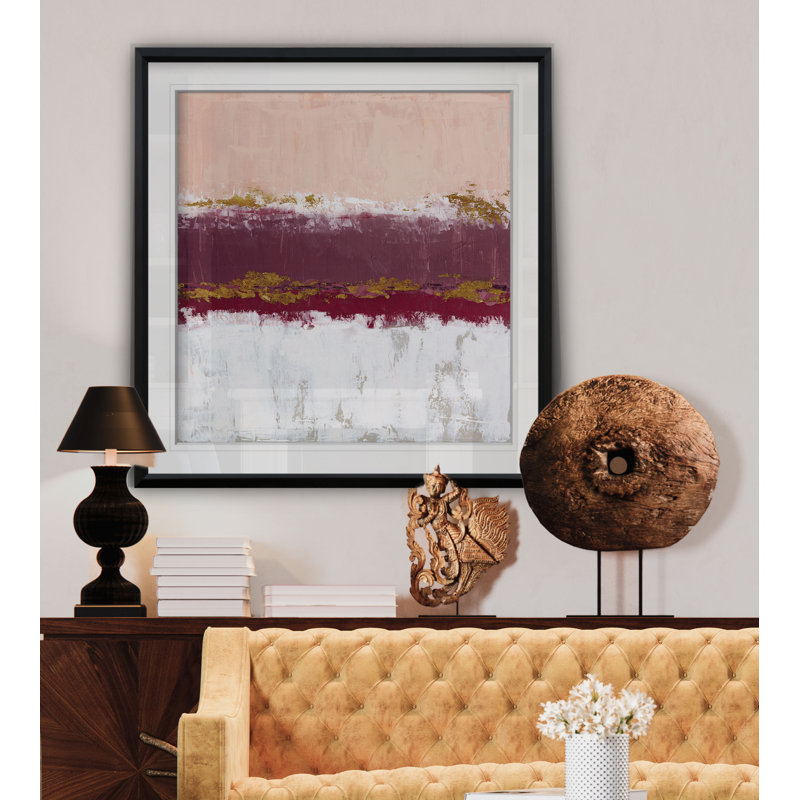 «Springtime in Sedona III», reproduction d'art, H 17,5 po x l 17,5 po x P 1,5 po, Cadre noir