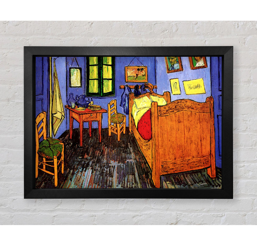 Vincents Schlafzimmer in Arles von Van Gogh 6 von Vincent Van Gogh - Einzelne Bilderrahmen Kunstdrucke