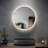 Round Lighting LED Light Bathroom Mirror Backlight Makeup Mirror With Sensor Touch Control, Dust And Fog Proof